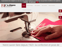 Tablet Screenshot of dupas.fr
